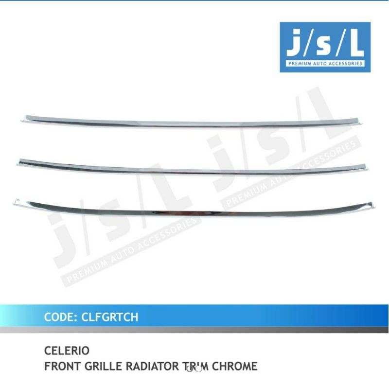 cover grill radiator depan / list grill radiator depan Suzuki Celerio chrome jsl