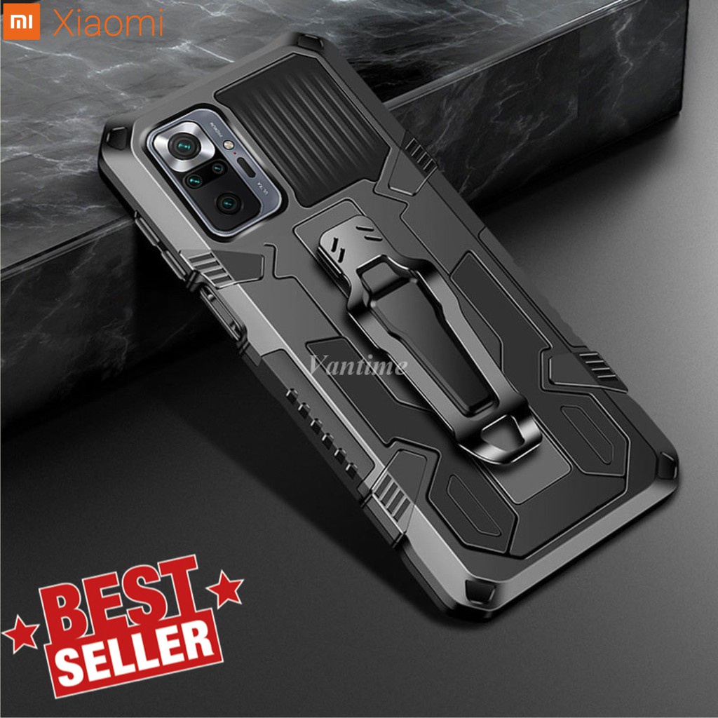 Xiaomi Redmi Note 10 - Redmi note 10  PRO CASE ROBOT Phone Magnetic Holder Protective Casing