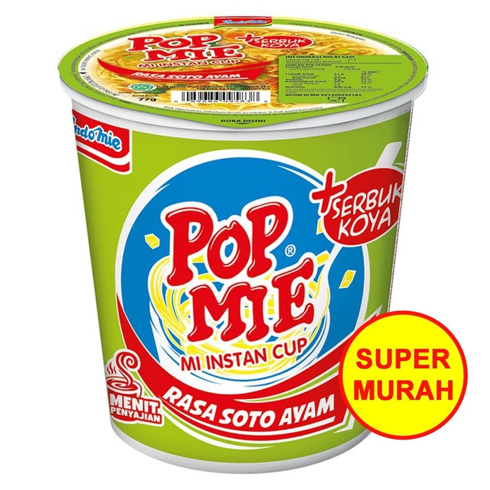 

Pop Mie Soto Ayam Spesial Jumbo Mie Instan 77 Gram | 77gr