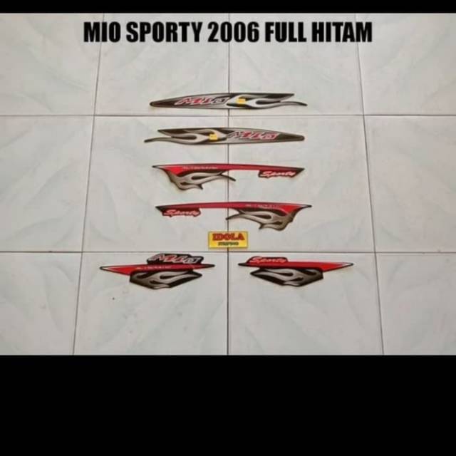Striping Mio Sporty 2006 Full Hitam