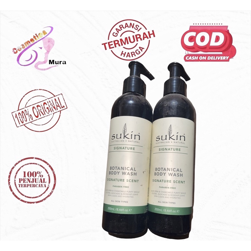 [ promo ] 250 ML - Botanical Body Wash Signature Scent - sabun mandi Cair Sukin Botanica body wash 250 ML