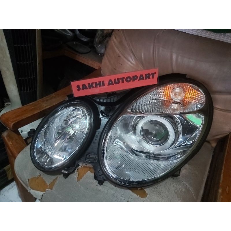 headlamp mercy mercedes benz w211 standar kiri original