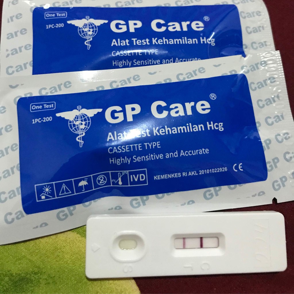 HCG Tes Kehamilan - Test Pack Type Cassette GP Care - Tespek
