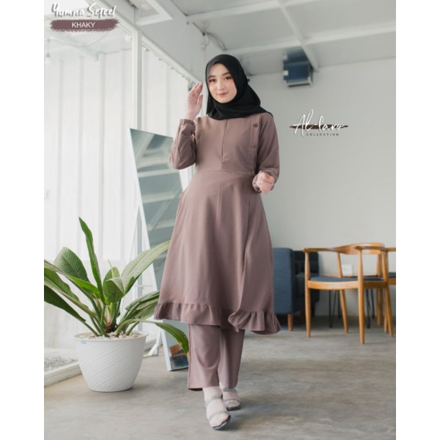 YUMNA Set Celana  By ALFARO Ori 100%