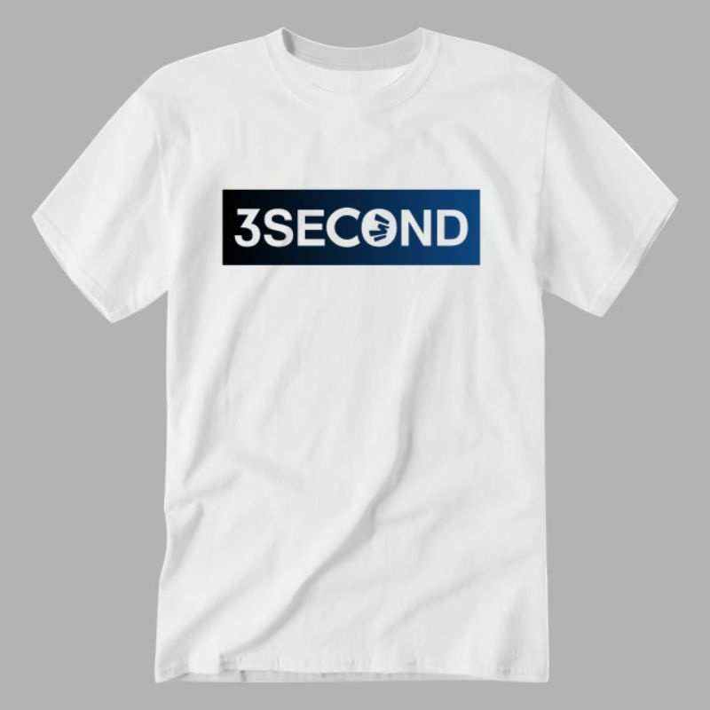 Kaos pria distro three second / kaos pria dewasa / baju 3second / kaos pria jumbo / kaos oblong / ka