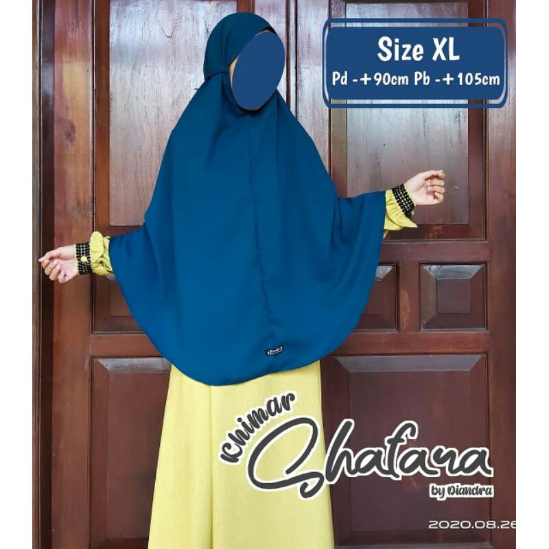 (DIANDRA HIJAB)Jilbab Bergo Maryam XL NonPet Tali Kerudung Wollycrepe Shafara Khimar Jumbo Syari
