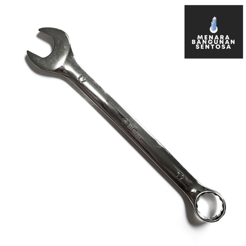 Kunci Ring Pass Pas Bison 19 mm (19mm) / Combination Wrench