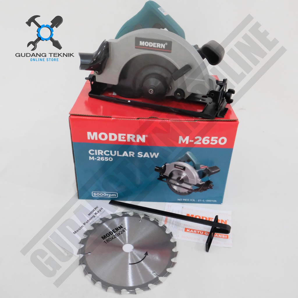 Modern M2650 / Circular Saw Modern M 2650 Mesin Potong Gergaji Kayu 7&quot; Modern