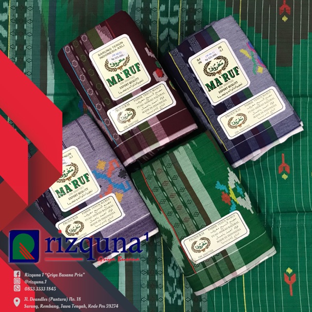 SARUNG MA’RUF SGT gold 50% sutra