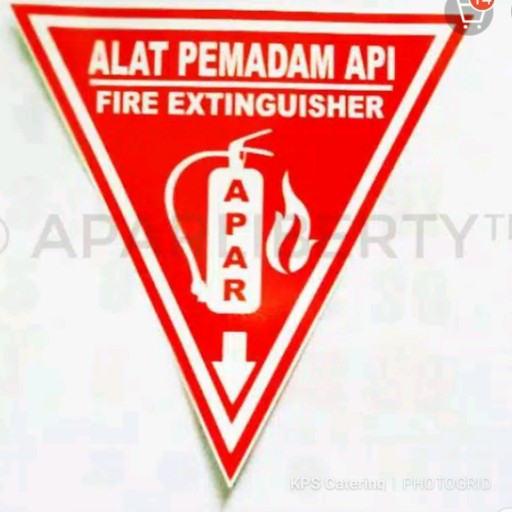 Sticker Apar - Rambu Segitiga Apar
