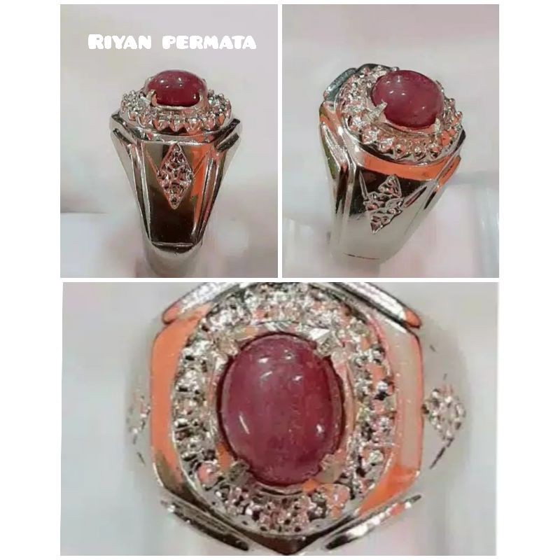 Natural batu permata ruby daging