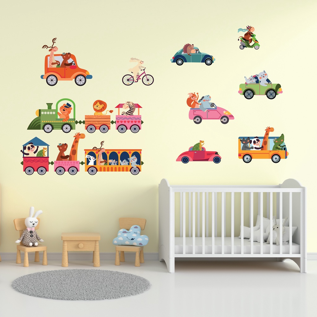 #42 Free Sticker Lampu Sticker Kamar Anak Tema Animal Wall sticker termurah stiker hewan/stiker anak/ stiker dinding