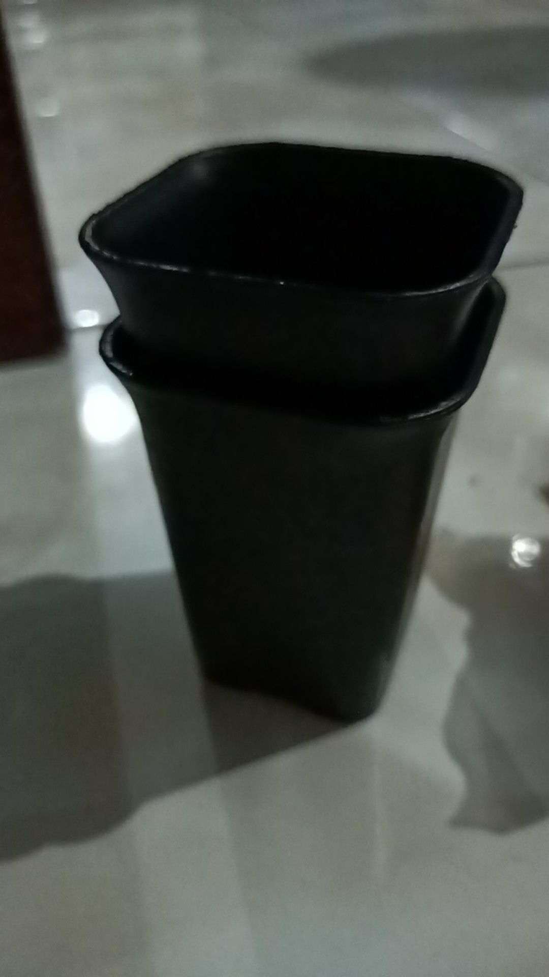 Pot Kotak Hitam 5x5x7 Cm