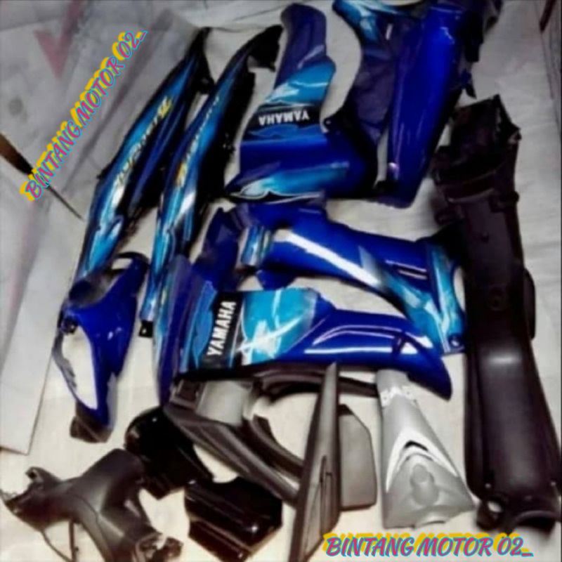 Full body kasar halus Jupiter z Burhan biru hitam