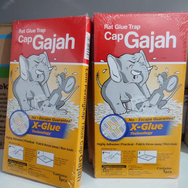 Lem Tikus Cap Gajah Lem Tikus Fox Super Lem Papan Cap Gajah Original