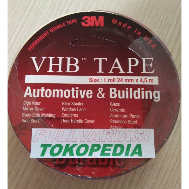 

BISA BAYAR DI TEMPAT Double Tape 3M VHB 24mm x 4,5m Kode 83