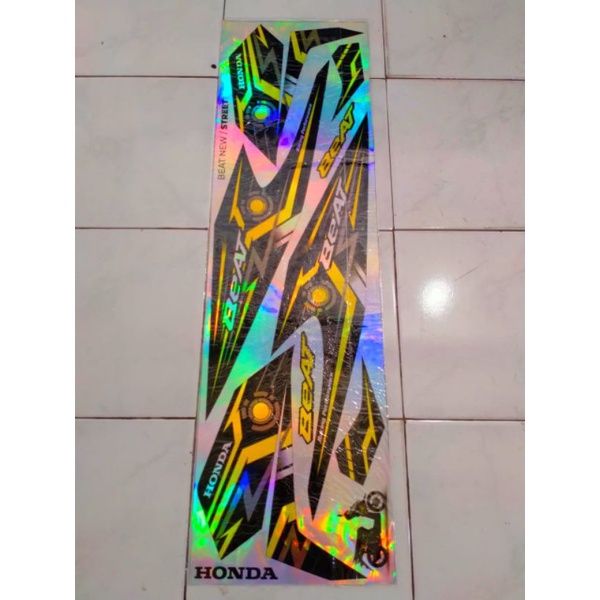 HOLOGRAM STRIPING BEAT NEW 2020 STICKER LIS DECAL VARIASI HOLOGRAM HONDA BEAT STREET BEAT NEW DELUXE