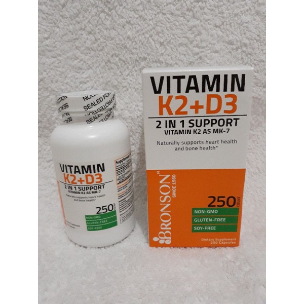 Jual Bronson Suplemen Vitamin D3 5000 Iu K2 90 Mcg Isi 250 Capsule