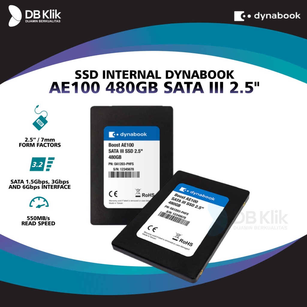 SSD Internal DYNABOOK AE100 480GB SATA III 2.5&quot; - DYNABOOK 480GB SATA