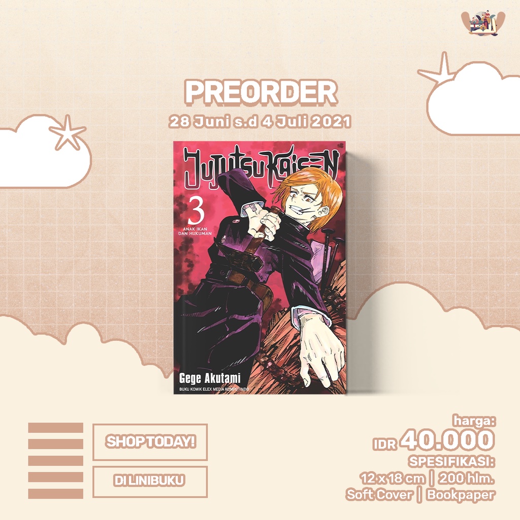 Komik Jujutsu Kaisen 01,  02, dan 03 - Gege Akutami-1