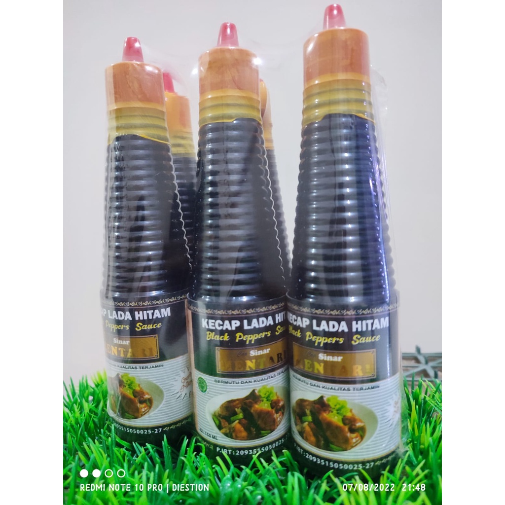 Paket Hemat Kecap Lada Hitam Cap Sinar Mentari Isi 6 Botol 150mL [Halal]