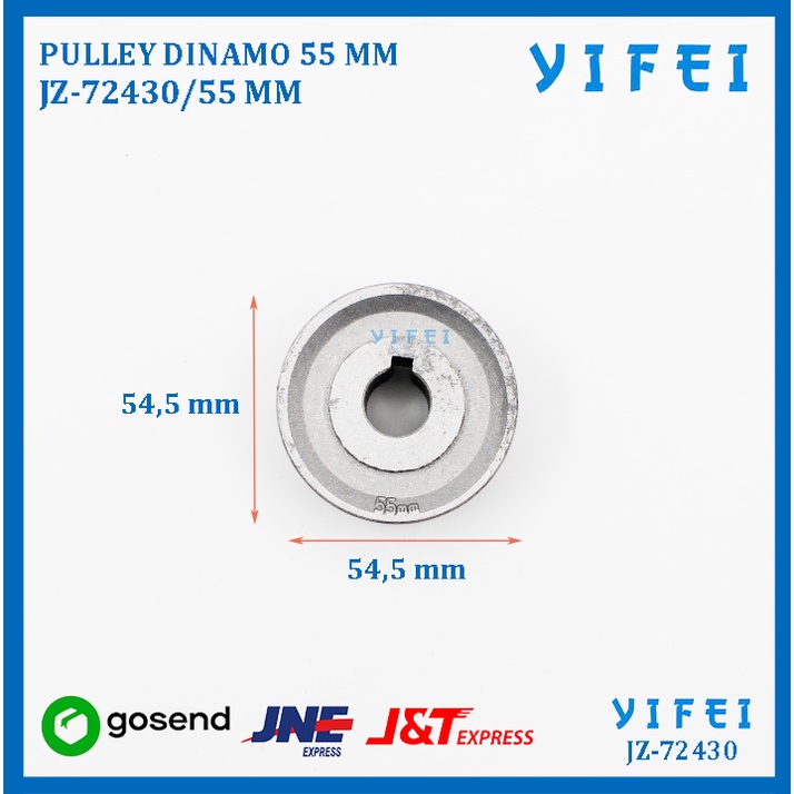 Pulley / Poli / Poly Dinamo Mesin Jahit 55MM YIFEI-72430/55MM