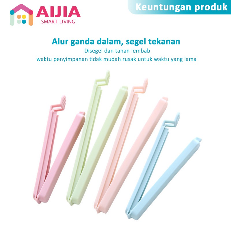 AIJIA Penjepit Makanan | Klip Penjepit Makanan | Penjepit Kemasan Makanan | Klip Segel Makanan | Pen