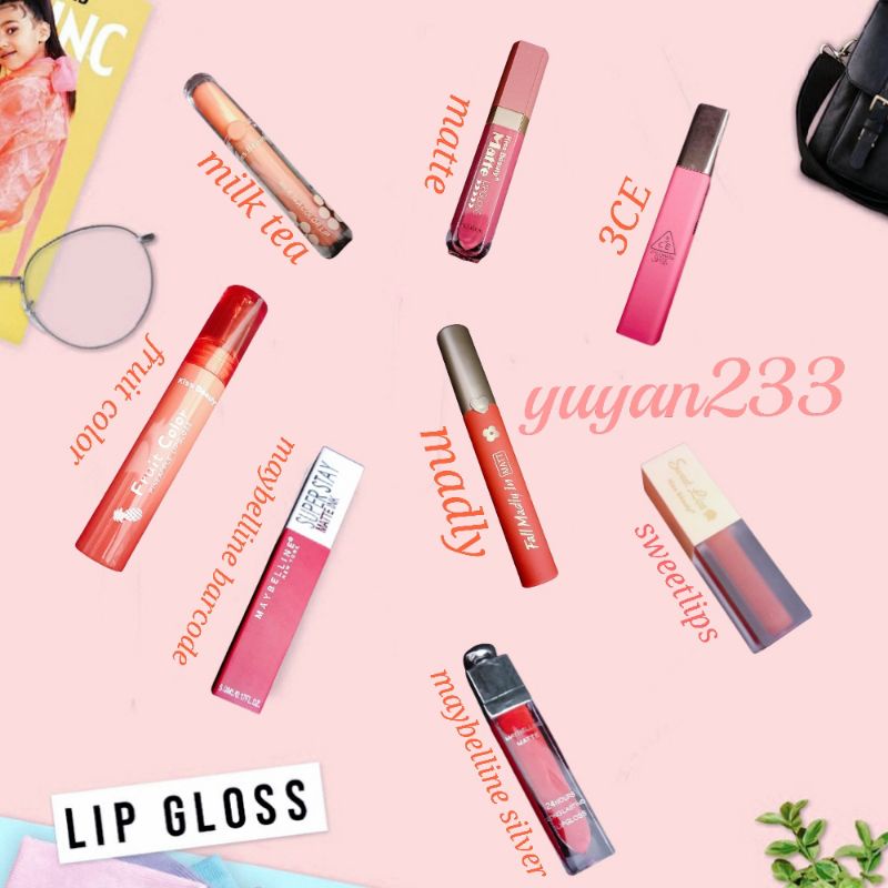 PROMO ECER!!!LIP GLOSS KIRIM RANDOM