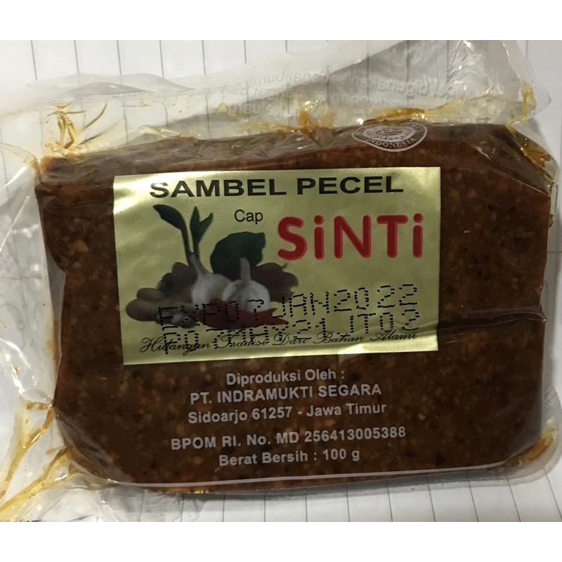 

Sambal pecal sinti