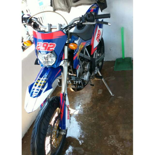 Decal sticker DTRACKER / KLX BF cutting GOLD