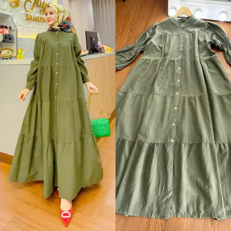 Dress Terbaru Zoya Maxy Pakaian Muslim wanita Bahan Katun Rayon