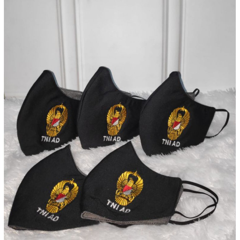 Masker TNI AD Duckbbill Logo Bordir