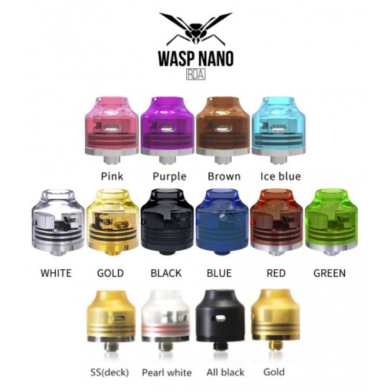 Oumier Wasp Nano RDA 22 MM Atomizer VAPE Authentic