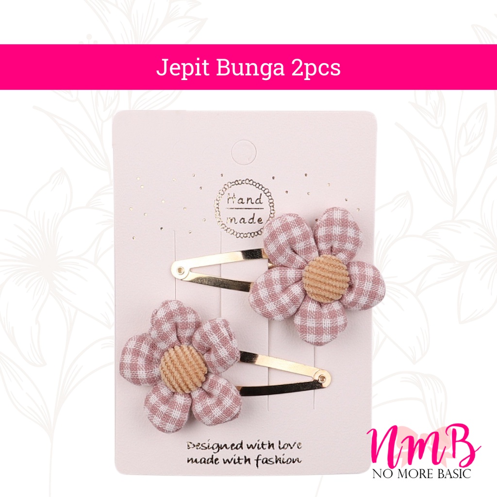 Jepitan Rambut Anak Perempuan Korea Set Jepitan Bunga 1 Set isi 2 pcs Rambut Anak Motif Lucu