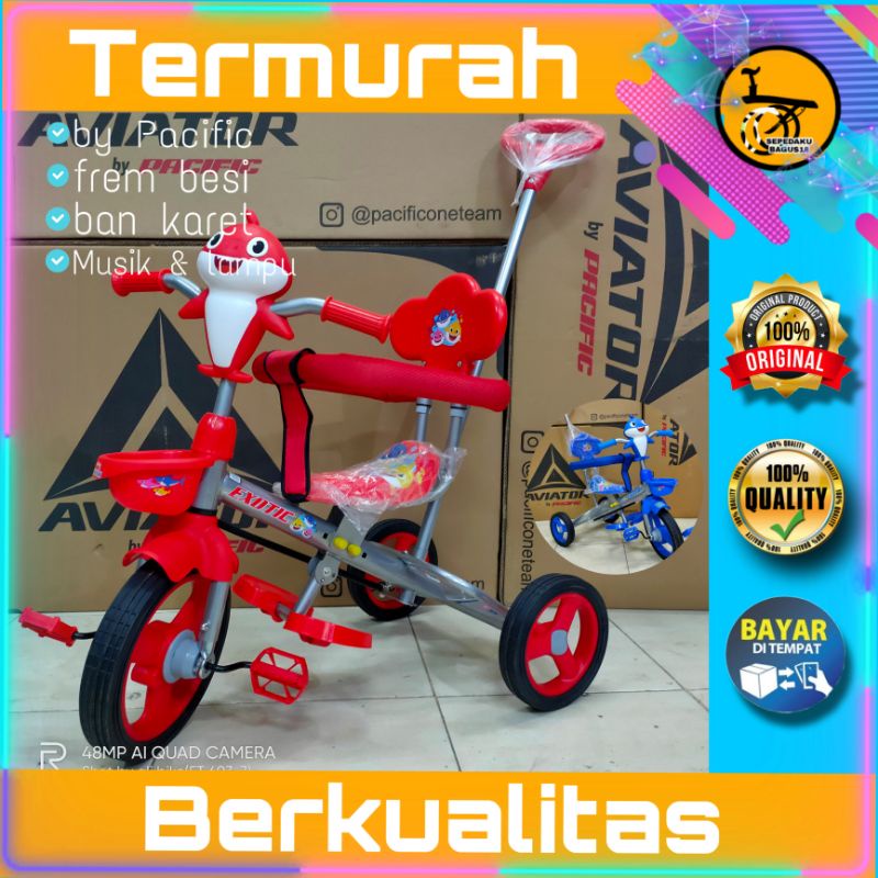 sepeda trycicle exotic ET 603-7 sepeda anak termurah sepeda trycicle bayi dan balita sepeda anak ber