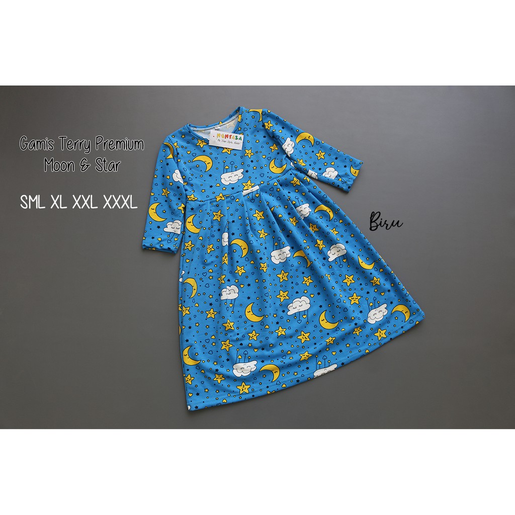 Gamis Anak SML XL XXL XXXL ~ Gamis anak tanggung ~ Gamis Bayi ~ Moon Star