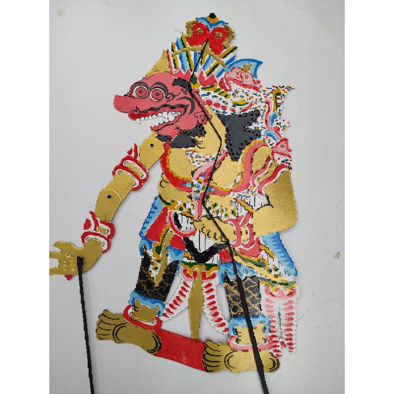 wayang kulit kertas Buto Raton 75 cm Kumbakarna dasamuka
