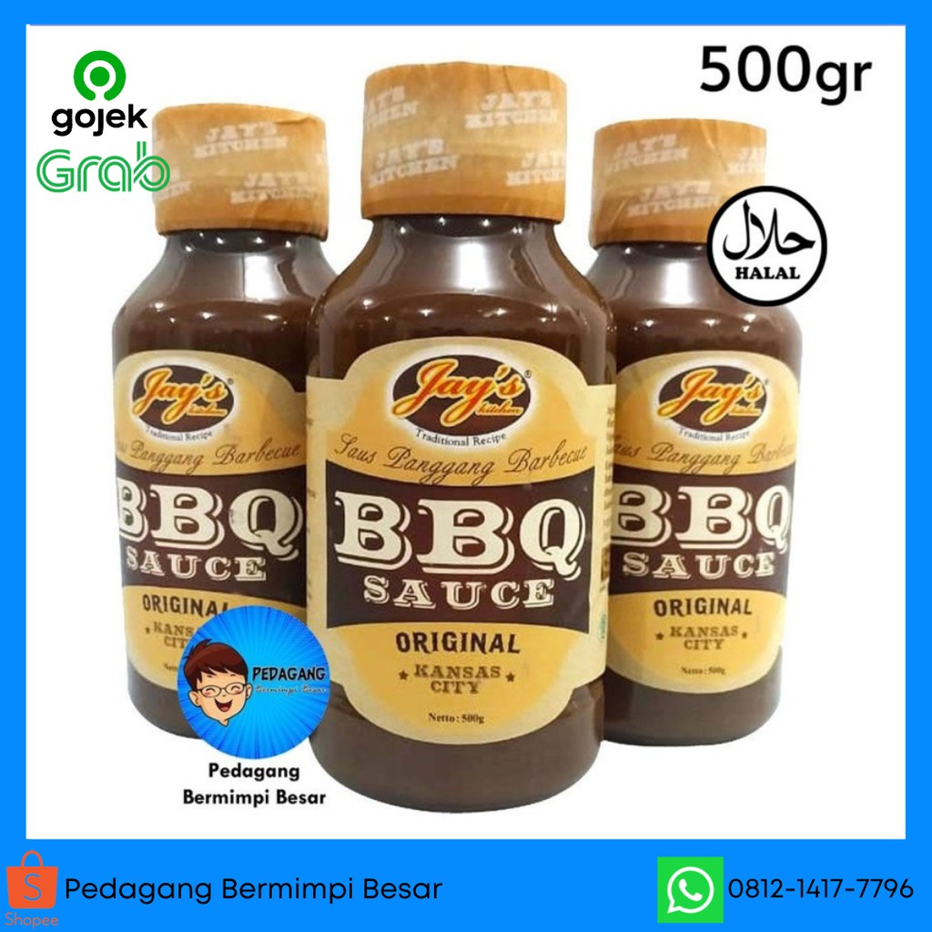 Jay's Kitchen BBQ Sauce 500gr | Saus Barbeque | Saus BBQ