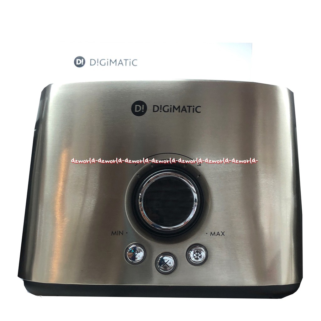 Digimatic Toaster Pemanggang Roti LCD Digital Stainless Steel Silver