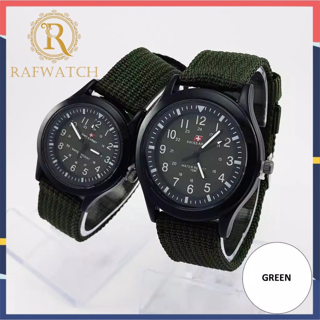 Jam Tangan Sport Tali Kanvas Cowo Cewe Casual