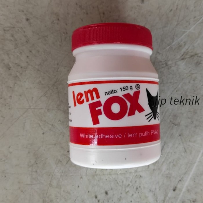 Lem fox putih 150 gram untuk kayu kertas dan prakarya anak sekolah
