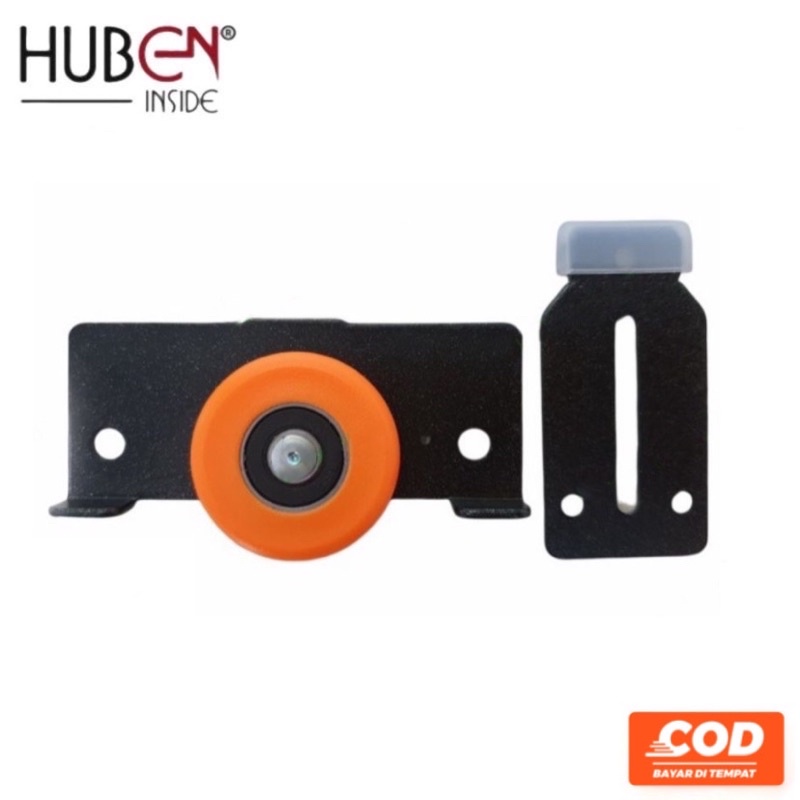 Roda Sliding Pintu Lemari Huben SD 753 | Roda Geser Adjustable Warna Orange