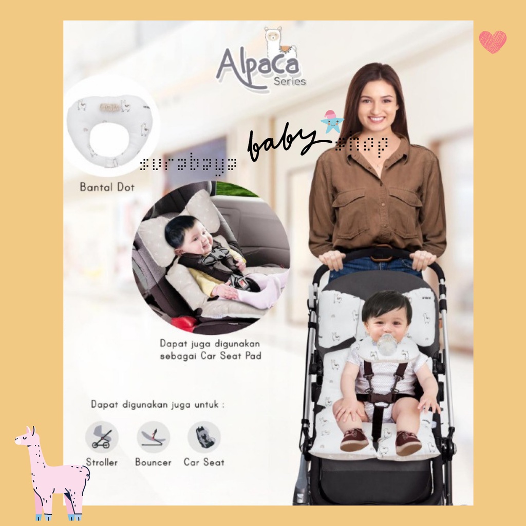 OMILAND  ALAS STROLLER + BANTAL DOT ALPACA SERIES OB442