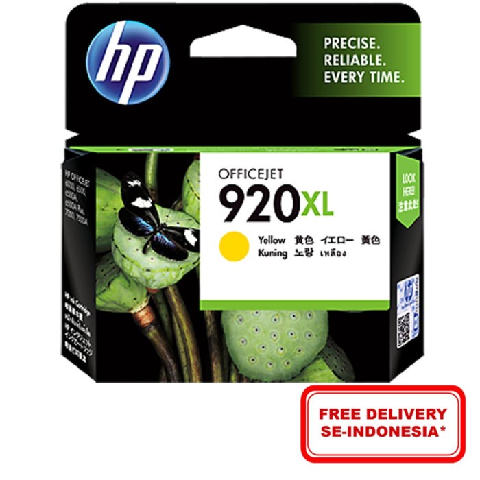 CARTRIDGE HP 920 XL YELLOW / TINTA CATRIDGE HP920XL YELLOW ORIGINAL - RESMI