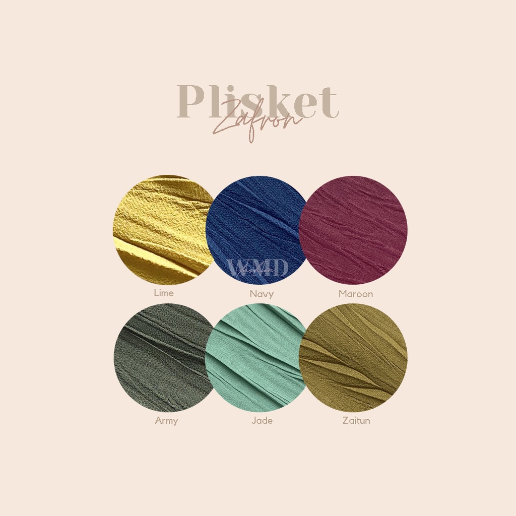 Pashmina Plisket Zafron Padi WMD Fashion-4