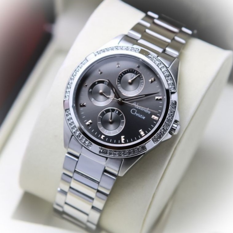 Jam Tangan Wanita Alexandre Christie Ac 2902 Bf Silver Original Fashion Wanita