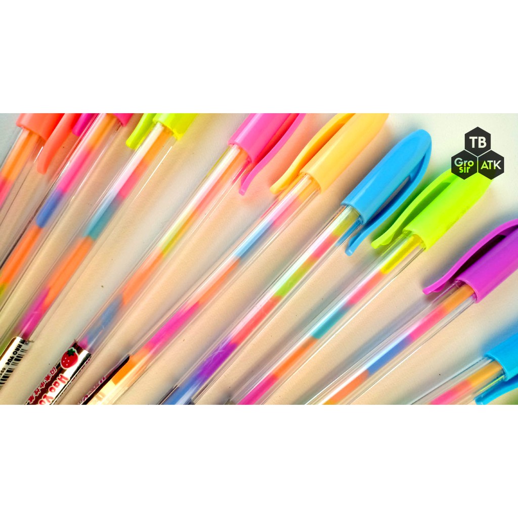 

Pulpen Tinta Rainbow / Pelangi