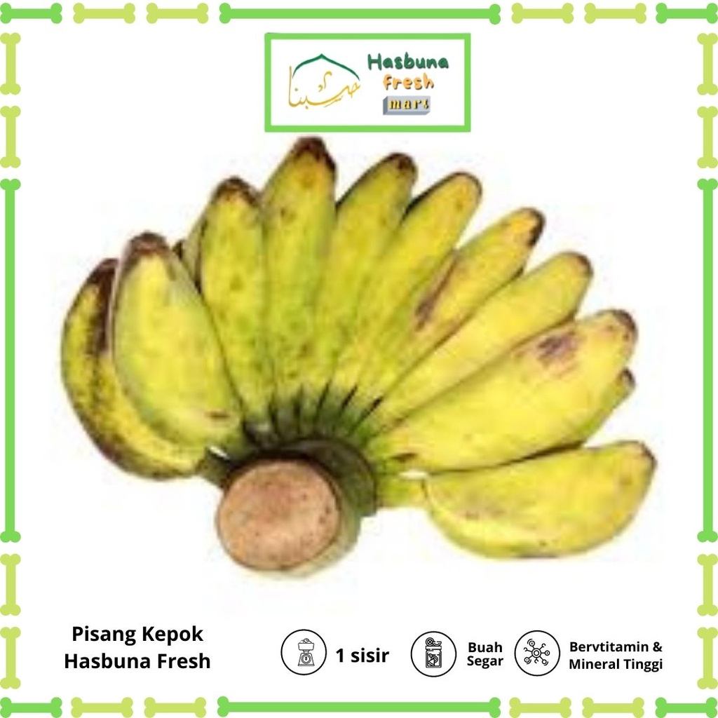 

Pisang Kepok 1 Sisir HASBUNA FRESH MART Premium | Bergaransi