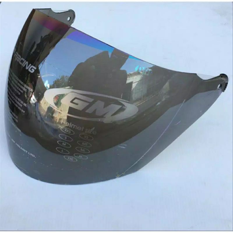 kaca helm GM original pelangi, GM evolution GM fighter