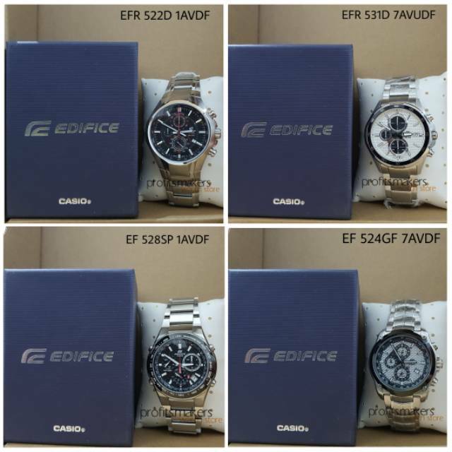 [SALE!!] ORIGINAL Edifice EFR 522D 1AVDF / EFR 531D 7AVUDF / EF 528SP 1AVDF / EF 524GF 7AVDF Casio